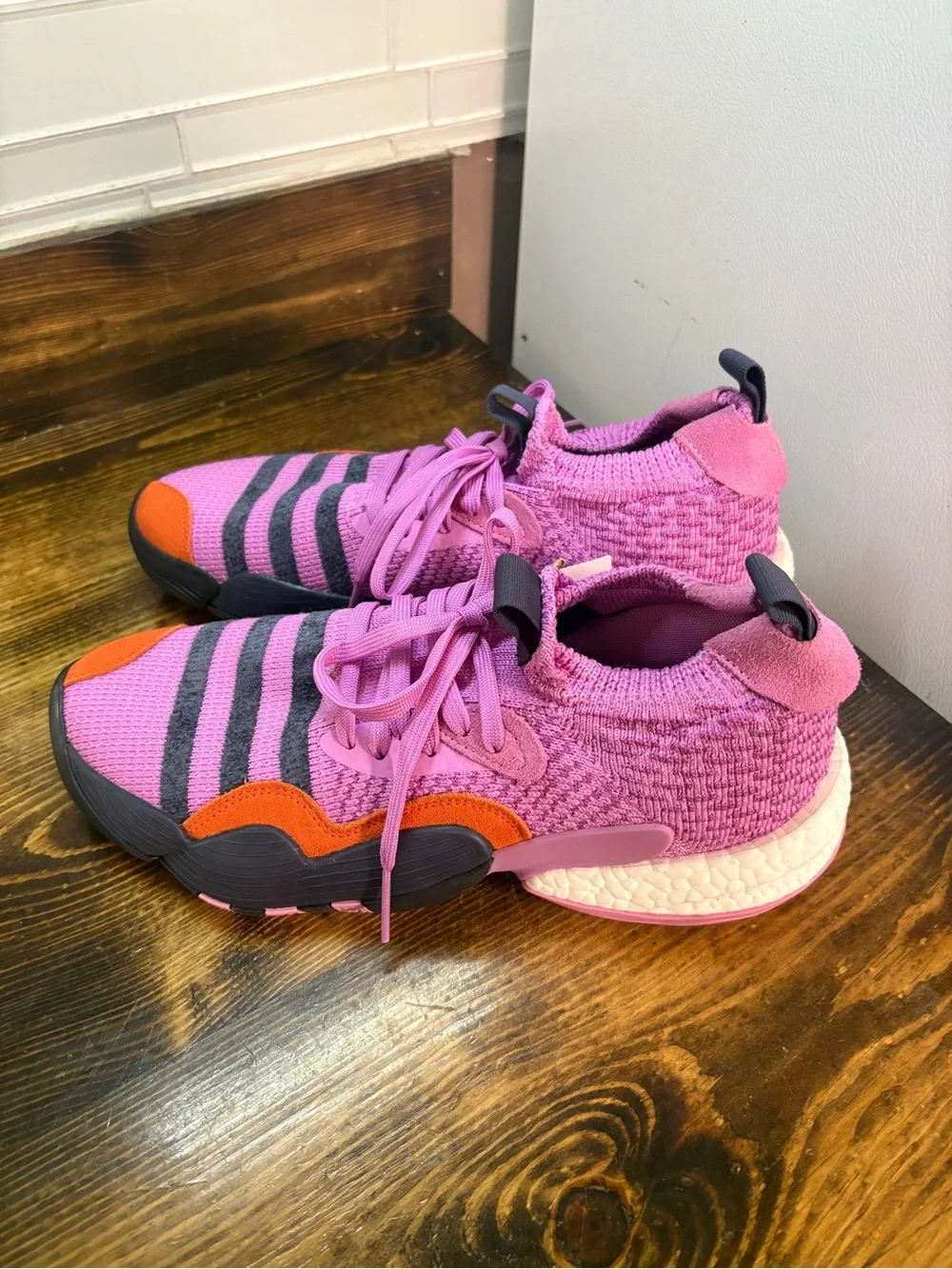 Adidas Pink Tennis Shoes Size 10